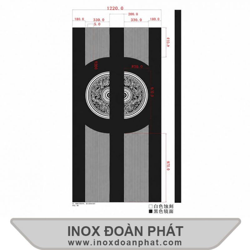 Inox hoa văn cửa D3